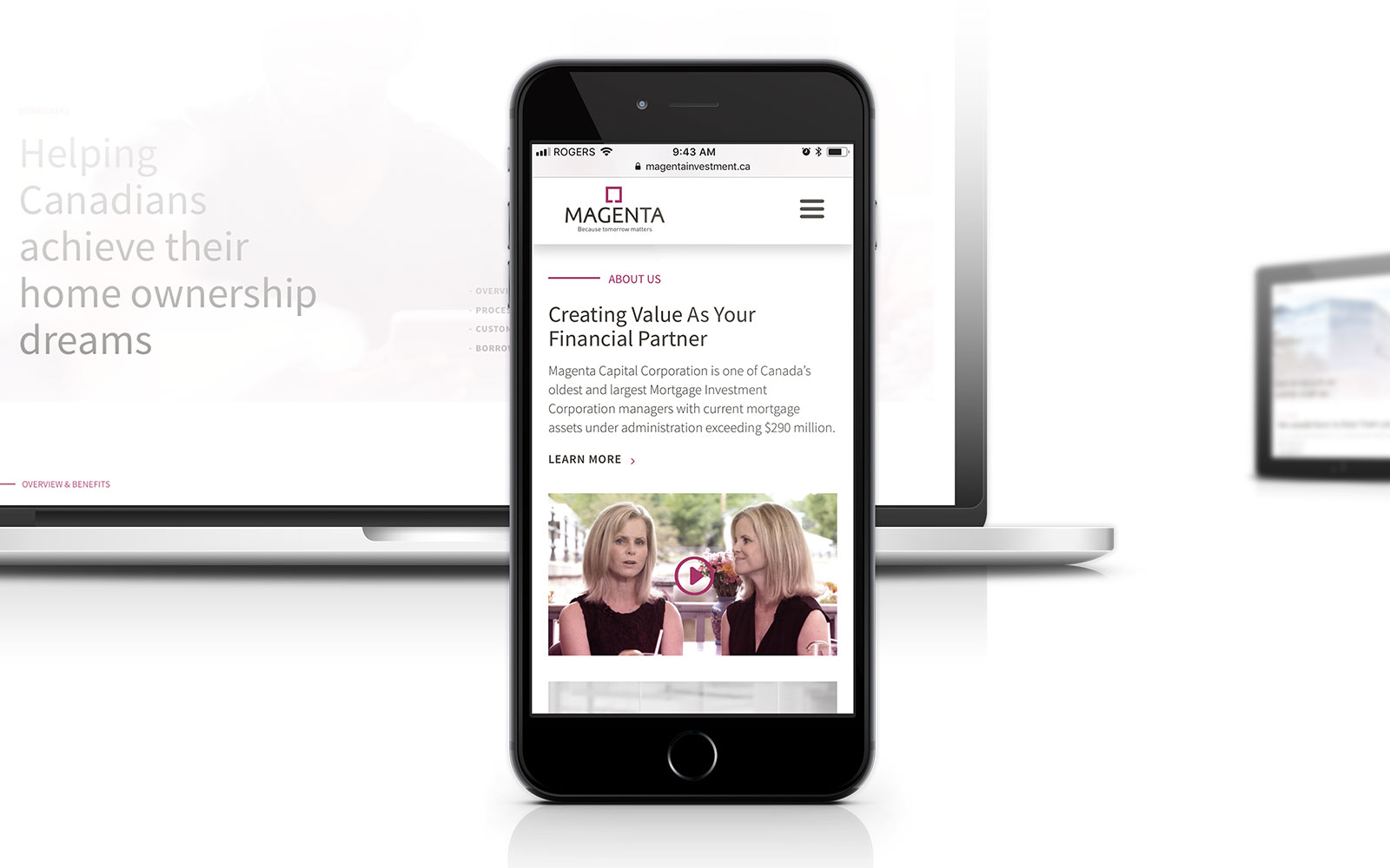 Magenta - Website Design Mobile Magenta - Website Design Mobile